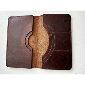 Circa Leathergoods‎ Passport Wallet Case Brown Leather Travel Organizer Pocket